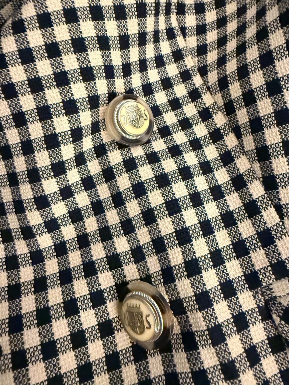 Veronica Beard Jenny Gingham Short-Sleeve Jacket - Picture 4 of 9